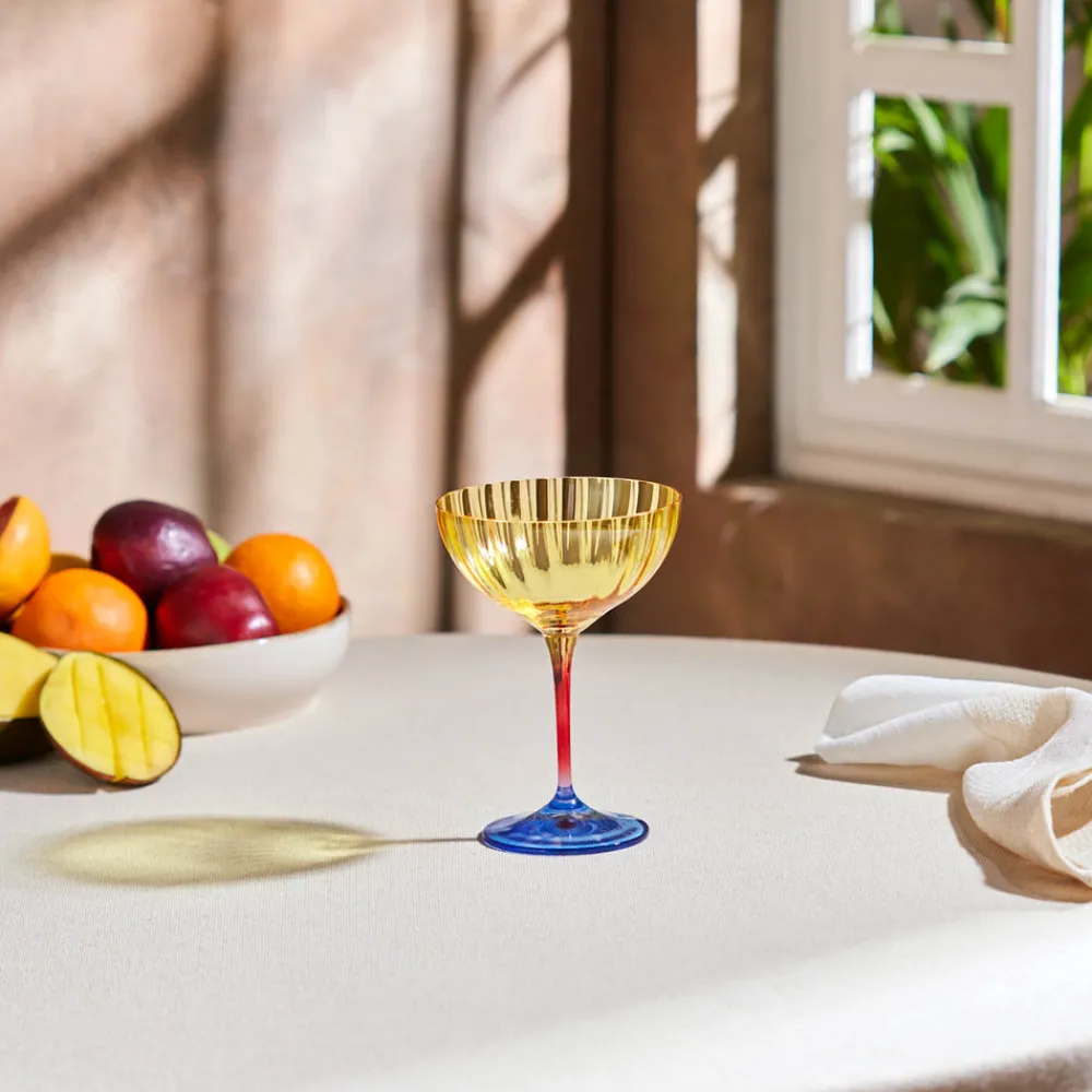 Karaca Bettle es Martini und Eisdessertglas Gelb New