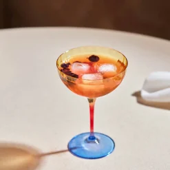 Karaca Bettle es Martini und Eisdessertglas Gelb New