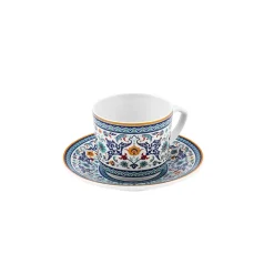 Karaca Beylerbeyi 6 Personen Kaffeetassen Set, 80 ml Blau01 Online