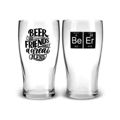 Karaca Bierglas Set, 454 ml Farblös Discount
