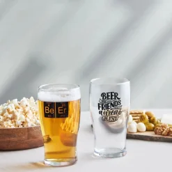 Karaca Bierglas Set, 454 ml Farblös Discount