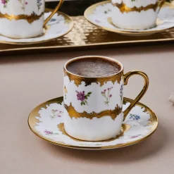 Karaca Bihter, 6 Person Kaffeetasse 90ML Multıfarben Outlet