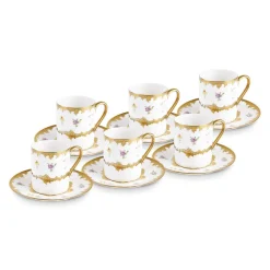 Karaca Bihter, 6 Person Kaffeetasse 90ML Multıfarben Outlet