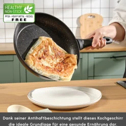Karaca Biogranit Blackgold V1 7-teiliges Kochgeschirr-Set Schwarz Gold Hot