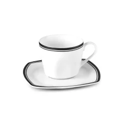 Karaca Black Line Teetassen-Set für 6 Personen, 12 Teilig, 220 ml Multıfarben Online