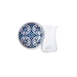Karaca Blau 12-teiliges Teeset 170 ml Blau01 Outlet