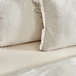 Karaca Bled Grau 100% Baumwolle Doppelbettbezug Set Grey Discount