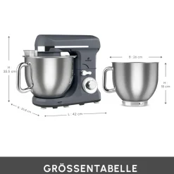 Karaca Blendburst Küchenchef, 1400 W Grau Outlet