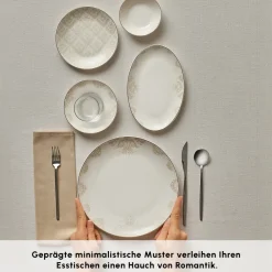 Karaca Bone China Siena 20-teiliges Tafelservice für 6 Personen, Weiß Sale
