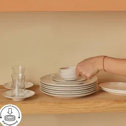 Karaca Bone China Siena 20-teiliges Tafelservice für 6 Personen, Weiß Sale