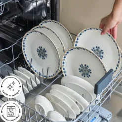 Karaca Bone China İznik 26-teiliges Servierset für 6 Personen, Mehrfarbig Multıcolor