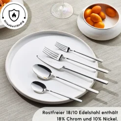 Karaca Boreas 12 Personen Besteckset, 60 Teilig Sılber Online