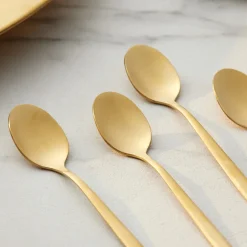 Karaca Boreas 6-teiliges Teelöffel-Set in Box Gold Clearance