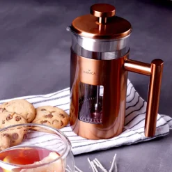 Karaca Borosilikat Glas French Press 350 ml Kupfer Outlet