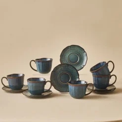 Karaca Bryggen Reaktiv 250 Ml Teetasse Für 6 Personen Multıfarben Outlet