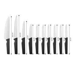 Karaca Bundle 10-teiliges Messerset Schwarz01 Online