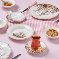 Karaca Bunny für 2 Personen Frühstücksset und Servierschalen, 12 Teilig Multıfarben Online