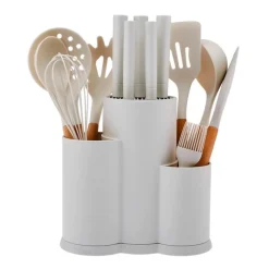 Karaca Burby Creme 14-teiliges Messer-Set Creme01 New