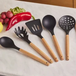 Karaca Burby Wood Service und Messerset, 14-Teilig Schwarz01 Best