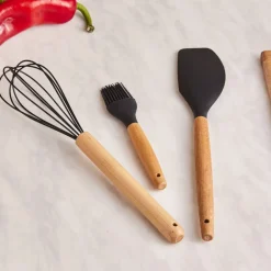 Karaca Burby Wood Service und Messerset, 14-Teilig Schwarz01 Best