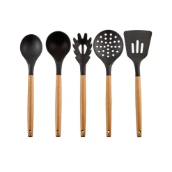 Karaca Burby Wood Service und Messerset, 14-Teilig Schwarz01 Best