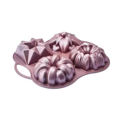 Karaca Cake pro aluminium guss dekorative kuchen form, 4 stück, 28cmx35cm, rosa Rosa01 Online