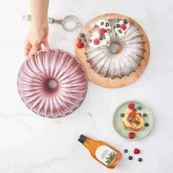Karaca Cake Pro Bundform Aluminiumguss Rosa Kuchenform Rosa01 Outlet