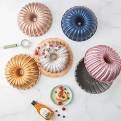 Karaca Cake Pro Bundform Aluminiumguss Rosa Kuchenform Rosa01 Outlet