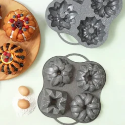 Karaca Cake Pro 4-teiliges Anthrazit Gießen Kuchenform Anthracıt01