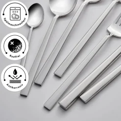 Karaca Carmelo Premium mit Boxed Besteckset, 91 Teilig Farblös Clearance
