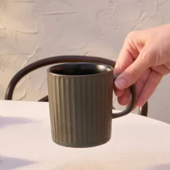 Karaca Cervantes Stoneware Becher, 380ml, Grün Grün01 Sale