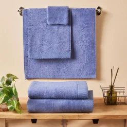 Karaca Chandler Modal Gästehandtuch, Blau, 30x50cm Blau01 Clearance
