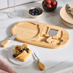 Karaca Cheesekit Bambus Schneideset, Farblos New