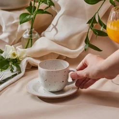 Karaca Chicago Dot Reaktive Teetasse 200 ml Multıfarben
