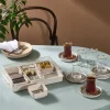 Karaca Clara 7-teiliges Keramik-Frühstücksset, Mehrfarbig New