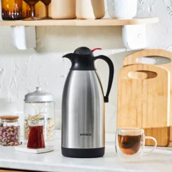 Karaca Clark Teekanne-Thermoskanne, 2,5 L, Inox New