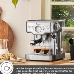 Karaca Coffee Art 1353 Espressomaschine Inox Hot