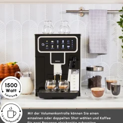 Karaca Coffeemaestro Vollautomatische Espressomaschine Schwarz New