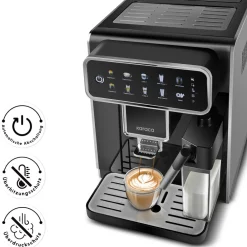 Karaca Coffeemaestro Vollautomatische Espressomaschine Schwarz New