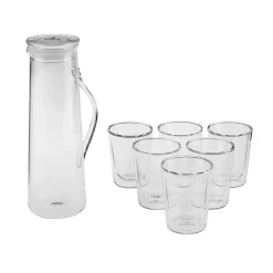 Karaca Colmar 7-teiliges Glas-Set Klar Outlet