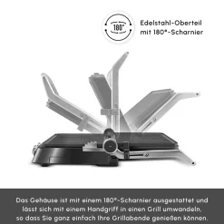 Karaca Compact Stahl Sear und Grill 2008 Grillen und Toaster Inox Outlet