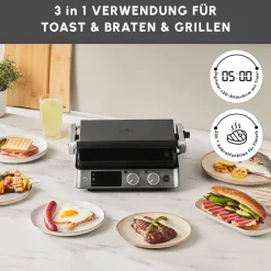Karaca Compact Stahl Sear und Grill 2008 Grillen und Toaster Inox Outlet