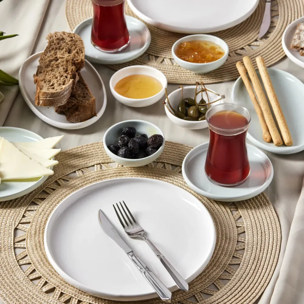 Karaca Cordelia Mint Porzellan 26 Stück Frühstück/Service Set 6 Personen Mınze Discount