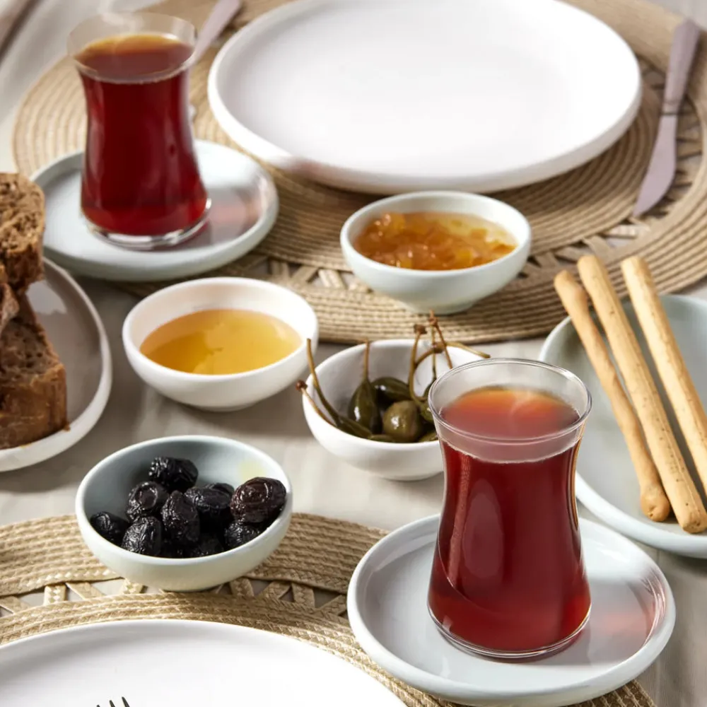 Karaca Cordelia Mint Porzellan 26 Stück Frühstück/Service Set 6 Personen Mınze Discount