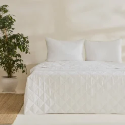 Karaca Cotton Decke 200x200 Cremeweıß