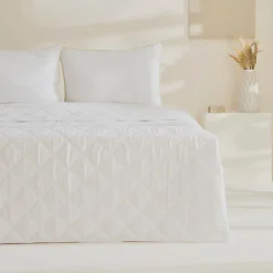 Karaca Cotton Decke 200x200 Cremeweıß
