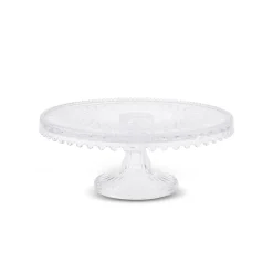 Karaca Crystal Dekorativer Kuchenständer 28x11 cm Farblös Hot