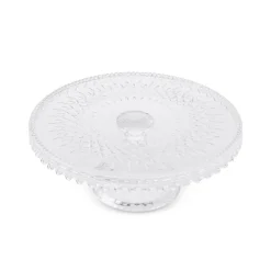Karaca Crystal Dekorativer Kuchenständer 28x11 cm Farblös Hot