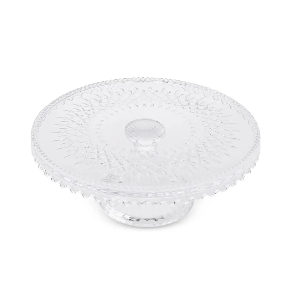 Karaca Crystal Dekorativer Kuchenständer 28x11 cm Farblös Hot