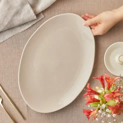 Karaca Cupid Servierplatte 36 cm Beıge Weıß Sale